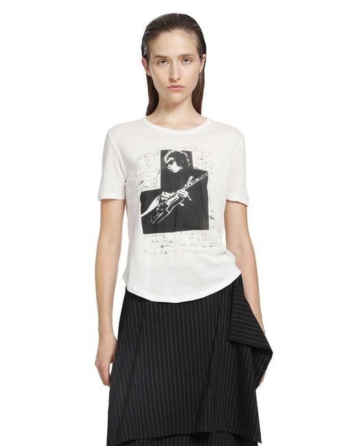 Ann Demeulemeester Black Floor Micro T-Shirt