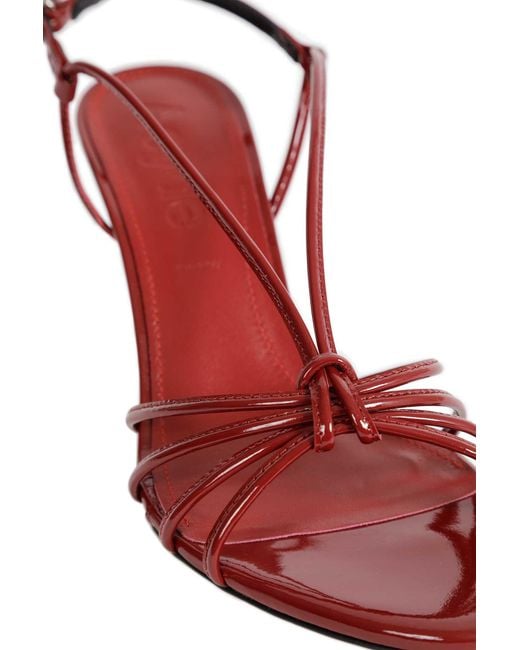 Aeyde Pink Solange Patent Leather Sandals