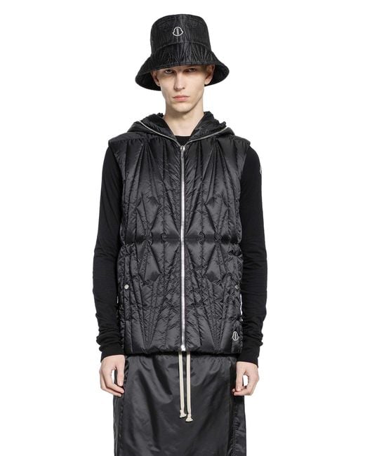 Rick Owens Black Moncler X Geocamo Vest for men