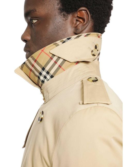 Burberry Natural Long Kensington Heritage Trench Coat for men