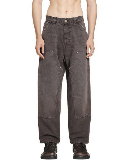 Carhartt Gray Og Double Knee Pants for men