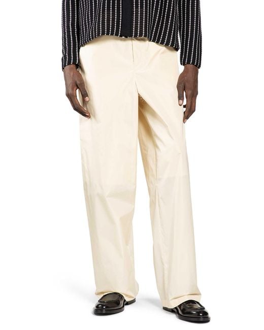 Jil Sander Natural Straight Trousers for men