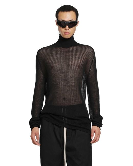 Rick Owens Black Tower Oversized Turtle for men