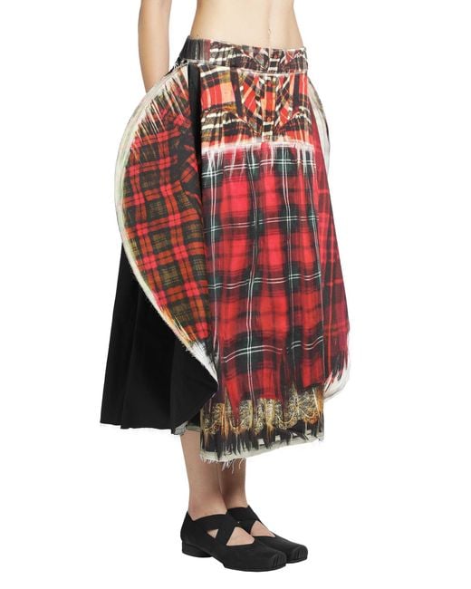 IA London Red Full Moon Skirt