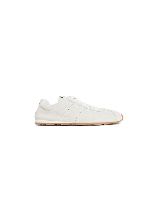 Miu Miu White Suede Sneakers