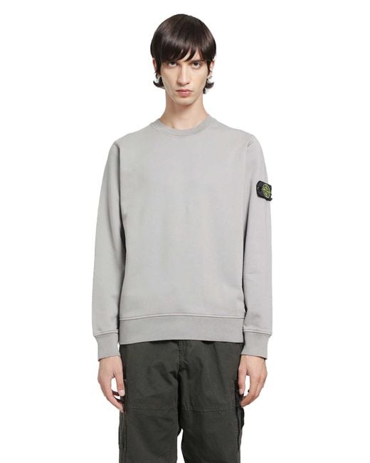Stone Island Gray 6100060 Sweatshirt for men