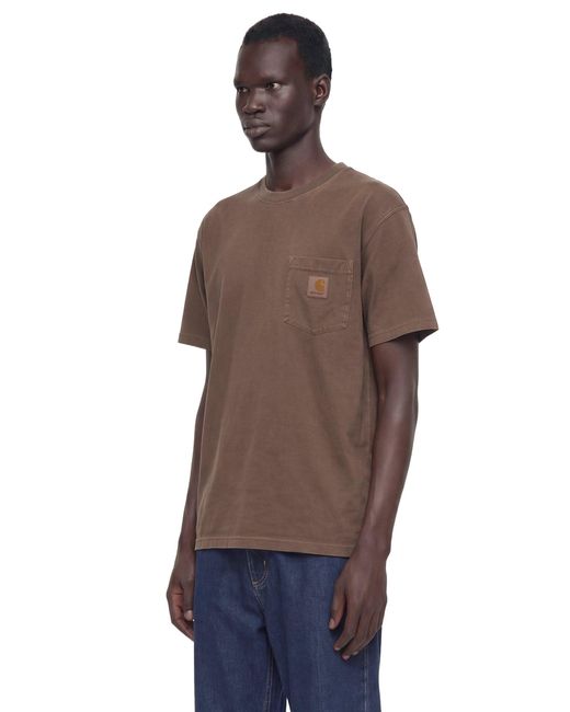 Carhartt Brown Loose Pocket T-Shirt for men