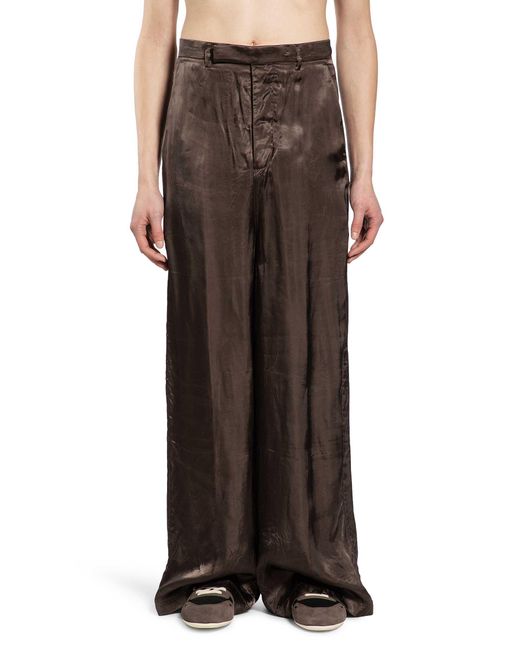 Rick Owens Brown Temple Tailored Firebanks for men