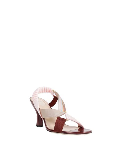 Fendi Pink Colibri Sandals