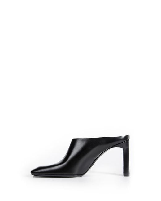 Totême  Black Bar Box-Leather Mules