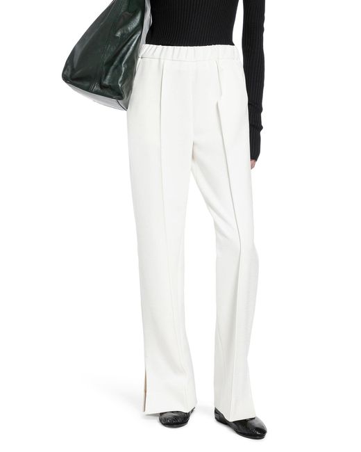 Jil Sander White Technical Cotton Trousers