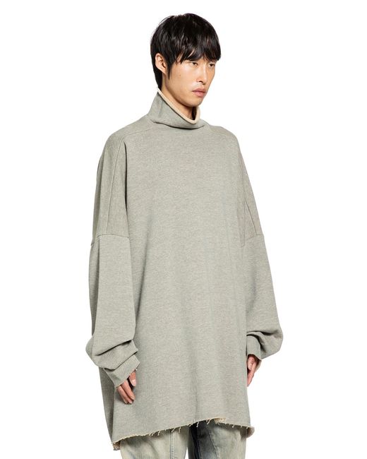Rick Owens Gray Jumbo Tabard Sweatshirt for men