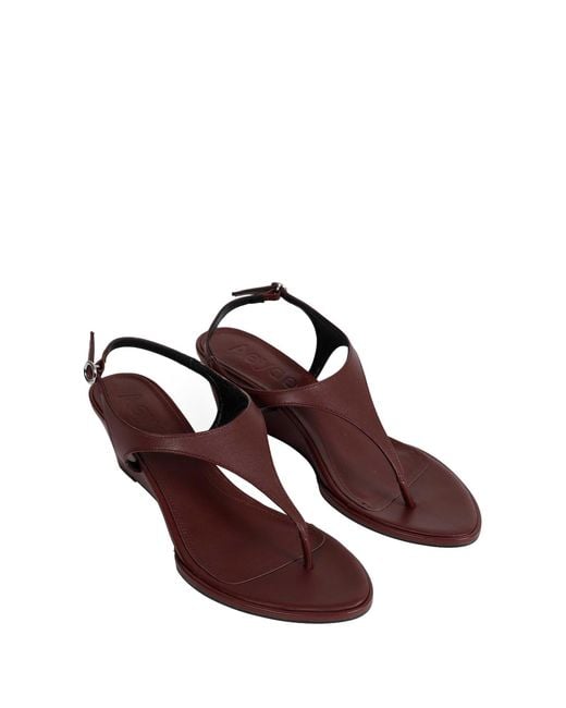 Aeyde Brown Roose Wedge Sandals