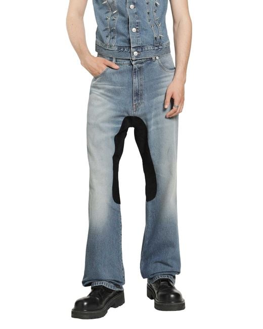 Marking Distance Blue Saddle Denim for men
