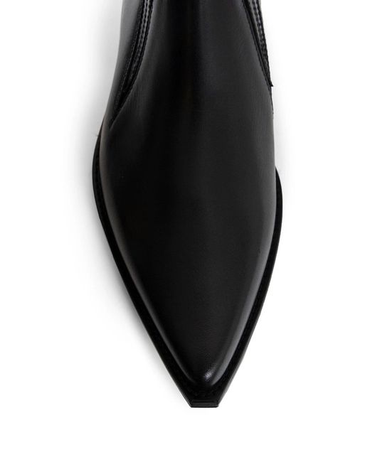 Ann Demeulemeester Black Makea Pointy Cowboy Shoes for men