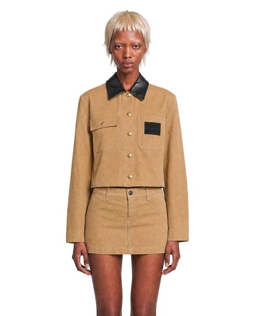 Balenciaga Natural Cropped Workwear Jacket