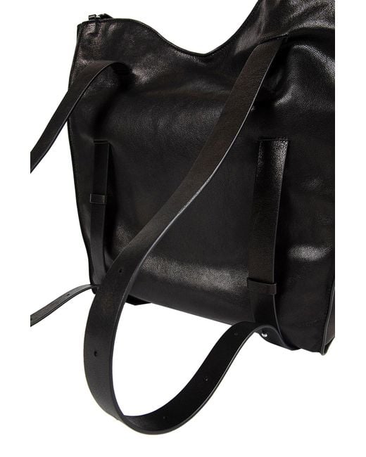 Ann Demeulemeester Black Akim Medium Shoulder Bag for men