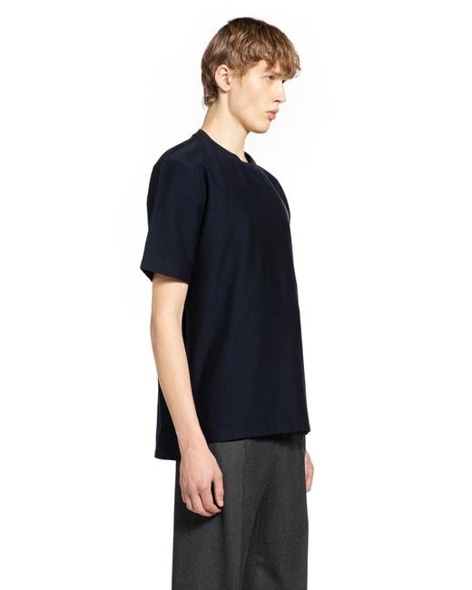 Thom Browne Black Rwb Stripe T-Shirt for men