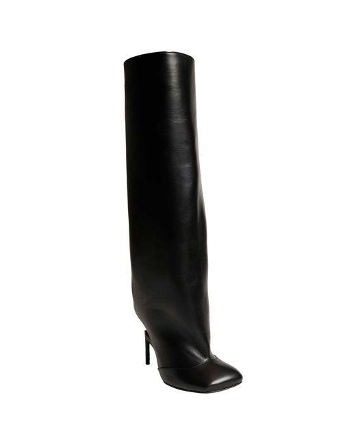 NVL-GARDE Black Broken Heel Knee High Boots