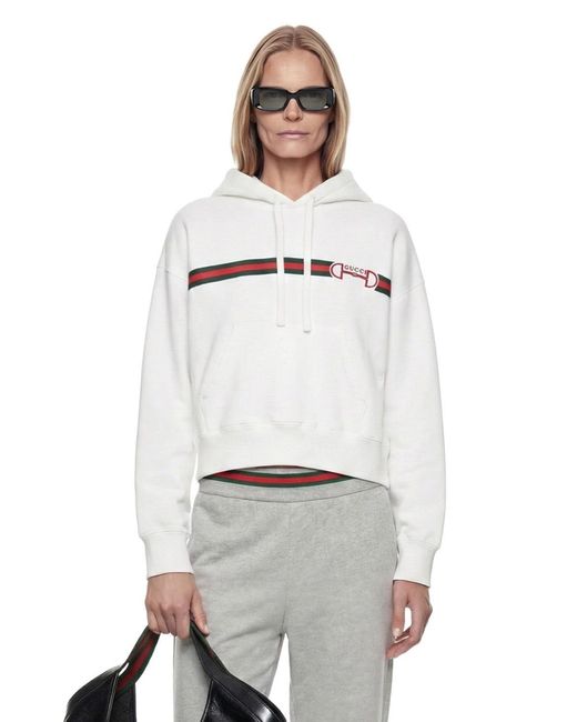 Gucci White Hoodie Sweatshirt