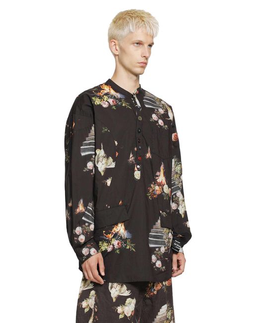 Undercover Black Long Sleeve Blouse for men