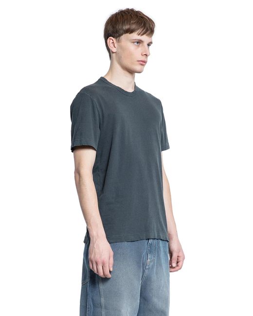 James Perse Blue Short Sleeve Crewneck T-Shirt for men