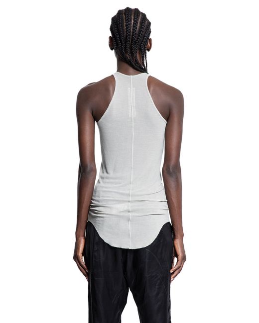 Rick Owens White Forever Basic Rib Tank