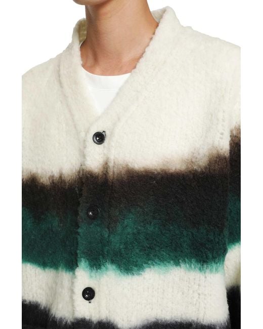 Sacai Black Chusen-Dyed Knit Cardigan for men