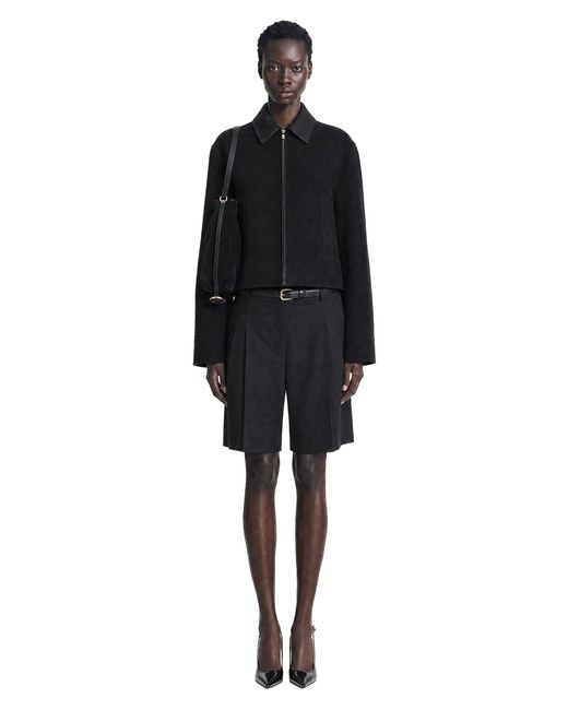 Max Mara Black Double Wool Cashmere And Silk Jacket