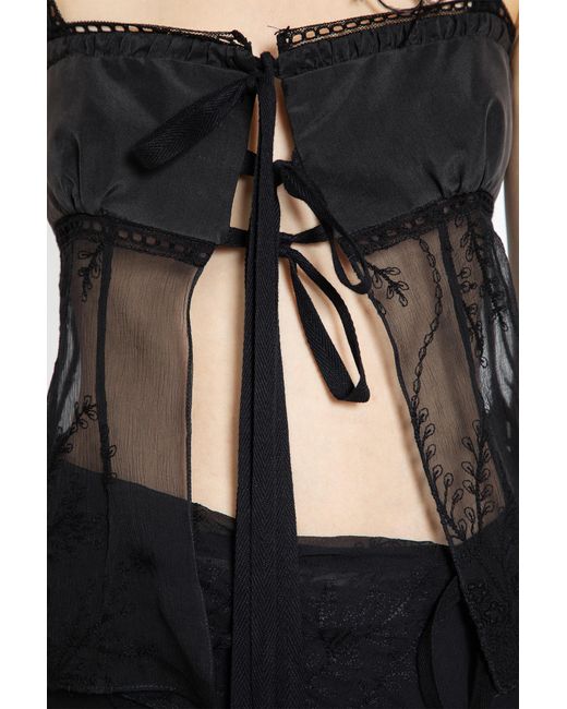 Ann Demeulemeester Black Gila Top