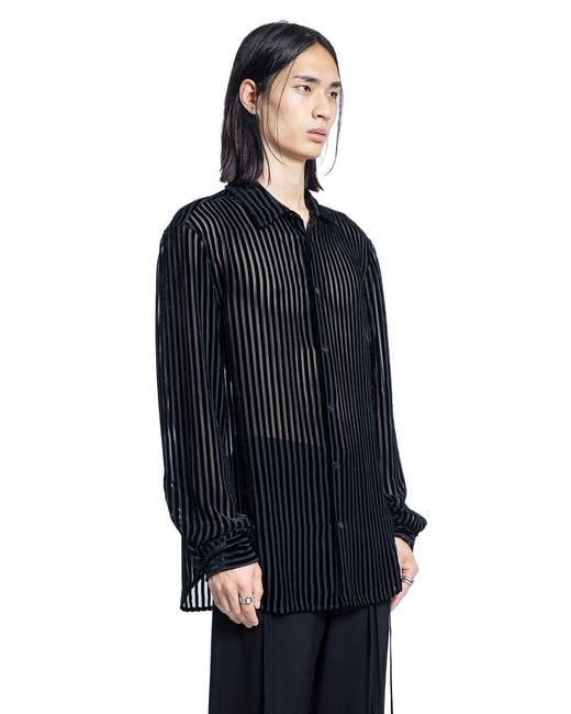 Ann Demeulemeester Black Andre Classic Shirt for men