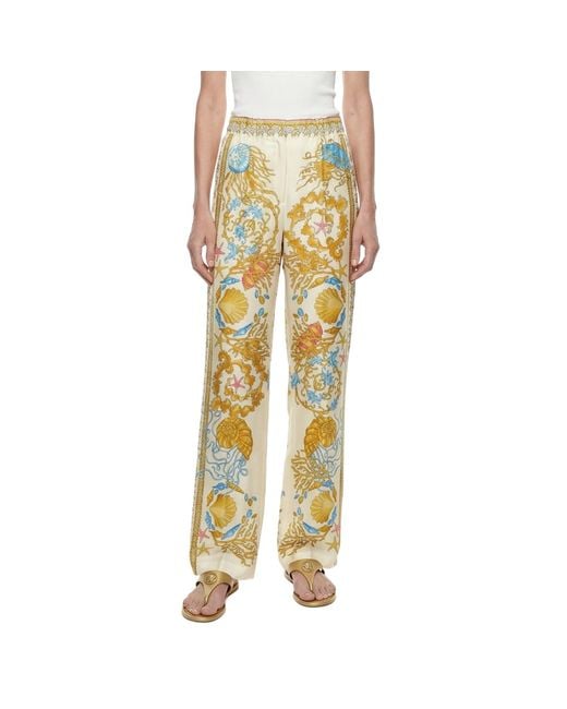 Versace Yellow Underwater Barroco Pants