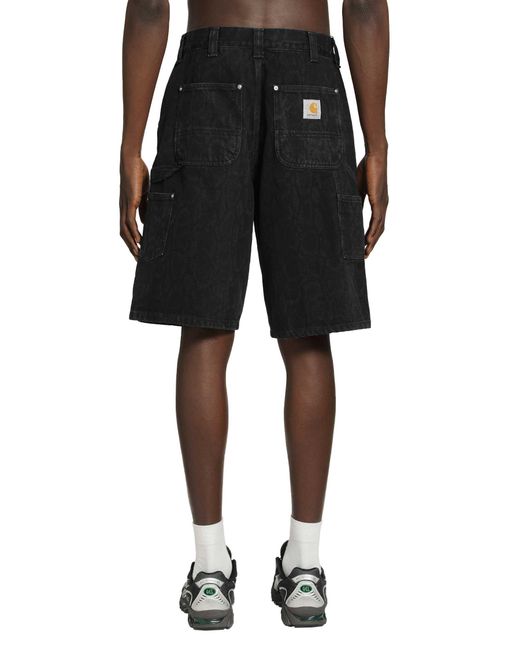 Carhartt Black Og Double Knee Shorts for men