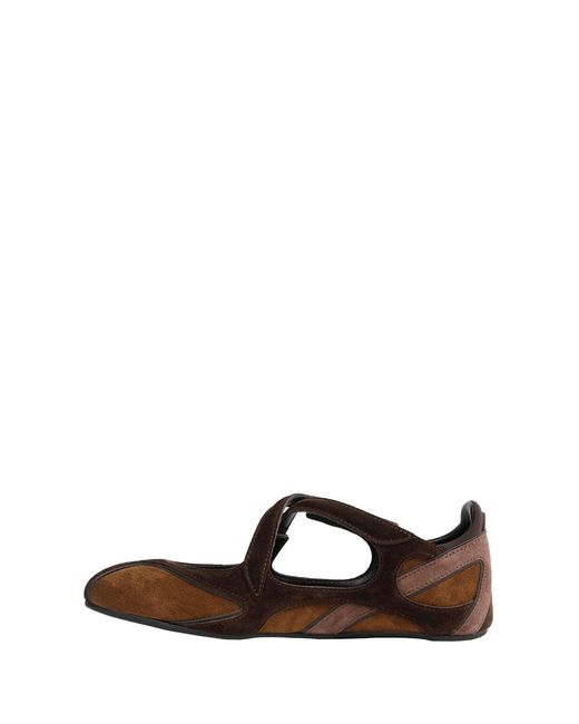 The Attico Brown Floor01 Ballerina Flats