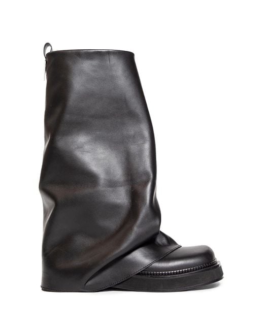 The Attico Black 'Robin' Combat Boots
