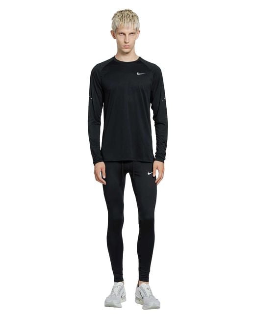 Nike Black Dri-Fit Adv Long Sleeve Running Top for men