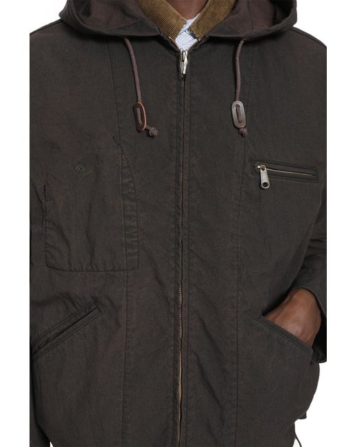 Comme des Garçons Black Cotton Canvas Windbreaker for men