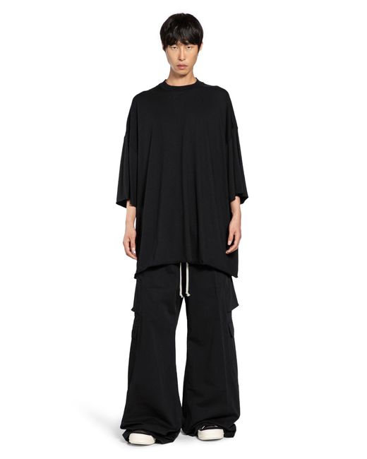 Rick Owens Black Pantaloni Double Cargo Jumbo Belas for men