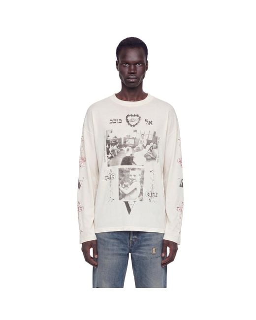 Enfants Riches Deprimes White Cherry Mock Neck Ls T-Shirt for men
