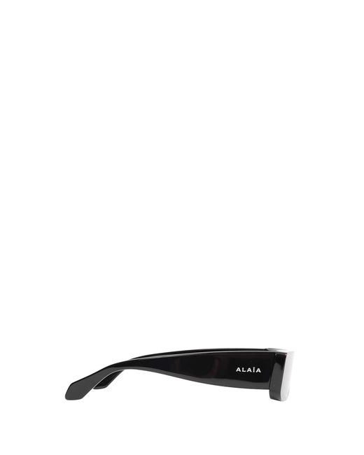 Alaïa Gray Rectangular Mask Sunglasses