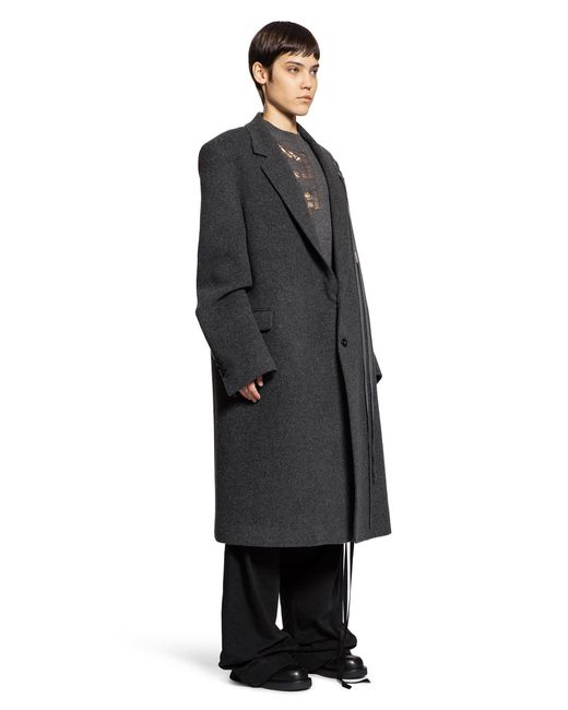 Ann Demeulemeester Black Viv High Comfort Tailored Coat