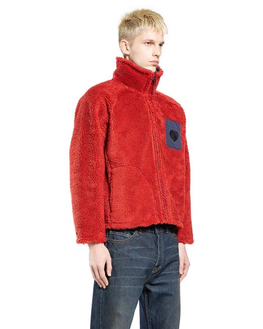 Human Made Red Fleece Jacket for men
