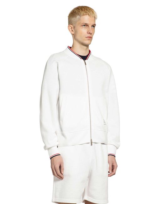 Thom Browne White Bomber for men