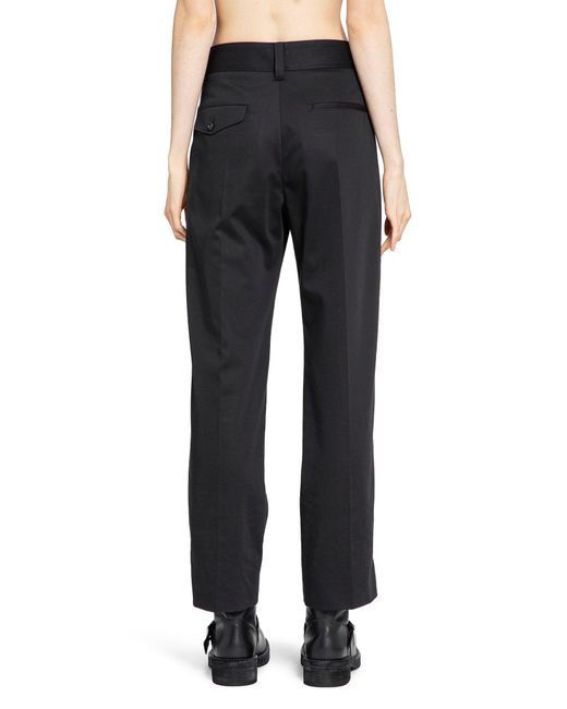 Ann Demeulemeester Blue Fera Straight Leg Cropped Trousers