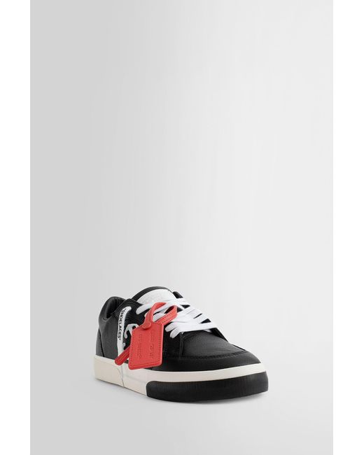 Off-White c/o Virgil Abloh Black Off- Low Leather Vulcanized Sneakers For for men