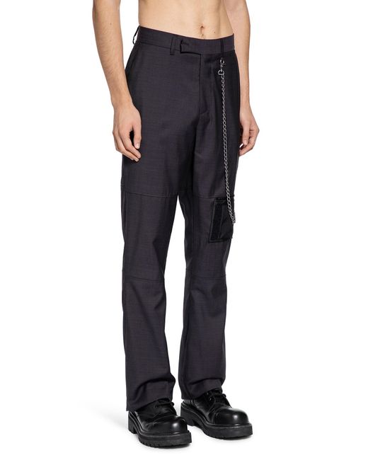 Martine Rose Blue Bootcut Wallet Trousers for men