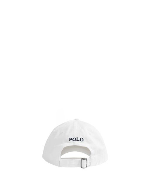 Polo Ralph Lauren White Pony Twill Sports Cap for men
