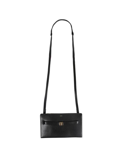 Totême  Black Belted Leather Crossbody Bag