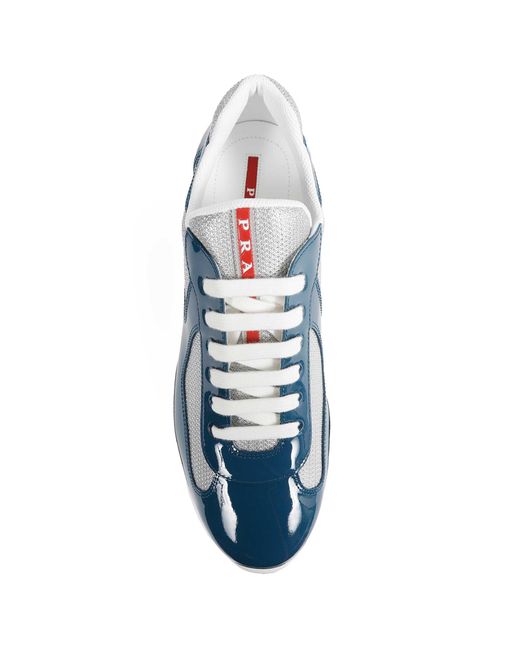 Prada Blue America's Cup Sneakers for men