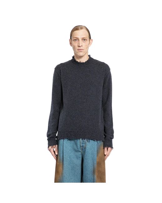 Uma Wang Blue Long Sleeve Sweater for men